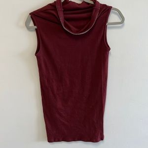 Brunello Cucinelli funnel sweater with jeweled neckline size L